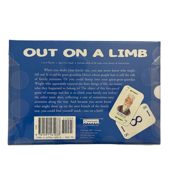 ⭐️ 4/$25 Out on a Limb, Family Tree Card Game, 3 to 6 Players NWT - Picture 2 of 7